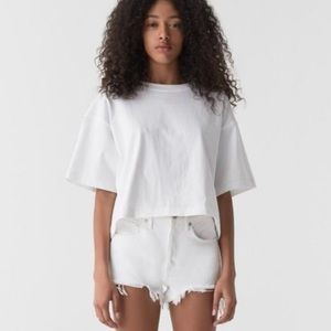 AGOLDE Parker vintage step hem short in Gleam 31 32 read